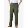 imageKingSize Mens Big ampamp Tall Knockarounds FullElastic Waist Cargo PantsTrue Khaki