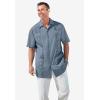 imageKingSize Mens Big ampamp Tall ShortSleeve Guayabera ShirtSeafoam