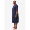 imageKingSize Mens Big ampamp Tall ShortSleeve Henley NightshirtNavy Football