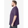 imageKingSize Mens Big ampamp Tall ShrinkLess Lightweight Henley TShirtVintage Purple