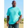imageKingSize Mens Big ampamp Tall Tall The UltraLight Comfort TeeElectric Turquoise