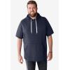 imageLiberty Blues by KingSize Mens Big ampamp Tall ShortSleeve HoodieDeep Burgundy Marble