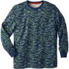 imageBoulder Creek by Kingsize Mens Big ampamp Tall Heavyweight Crewneck LongSleeve Pocket TShirtNavy Camo