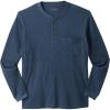 imageBoulder Creek by Kingsize Mens Big ampamp Tall Tall Thermal Pocket LongerLength HenleyHeather Navy 5227