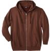 imageKingSize Mens Big ampamp Tall Fleece Zipfront Hoodie JacketEspresso