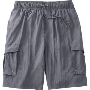 imageKingSize Mens Big ampamp Tall 8quot Cargo Swim TrunksSteel