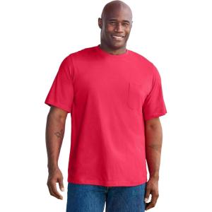 imageKingSize Mens Big ampamp Tall Tall The UltraLight Comfort TeeElectric Pink