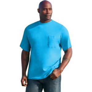 imageKingSize Mens Big ampamp Tall Tall The UltraLight Comfort TeeElectric Turquoise