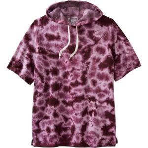 imageLiberty Blues by KingSize Mens Big ampamp Tall ShortSleeve HoodieDeep Burgundy Marble