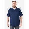 imageBoulder Creek by Kingsize Mens Big ampamp Tall Heavyweight Pocket VNeck TeeDesert Red