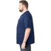imageBoulder Creek by Kingsize Mens Big ampamp Tall Heavyweight Pocket VNeck TeeDesert Red