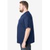 imageBoulder Creek by Kingsize Mens Big ampamp Tall Heavyweight Pocket VNeck TeeHeather Slate