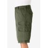 imageKingSize Mens Big ampamp Tall 12quot Side Elastic Cargo ShortsStonewash 0275