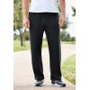 imageKingSize Mens Big ampamp Tall Fleece OpenBottom SweatpantsCarbon