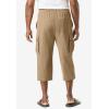 imageKingSize Mens Big ampamp Tall Gauze Cargo Judo ShortsSand Grey 1441