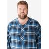 imageKingSize Mens Big ampamp Tall Plaid Flannel NightshirtBlack Plaid