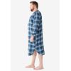 imageKingSize Mens Big ampamp Tall Plaid Flannel NightshirtBlack Plaid