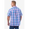 imageKingSize Mens Big ampamp Tall ShortSleeve Plaid Sport ShirtFrench Blue Plaid