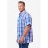 imageKingSize Mens Big ampamp Tall ShortSleeve Plaid Sport ShirtFrench Blue Plaid