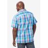 imageKingSize Mens Big ampamp Tall ShortSleeve Plaid Sport ShirtKelly Green Plaid