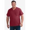 imageKingSize Mens Big ampamp Tall ShrinkLess Lightweight VNeck Pocket TShirtHeather Ultra Blue