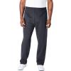imageKingSize Mens Big ampamp Tall Fleece OpenBottom SweatpantsCarbon