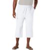 imageKingSize Mens Big ampamp Tall Gauze Cargo Judo ShortsWhite 3052