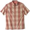 imageKingSize Mens Big ampamp Tall ShortSleeve Plaid Sport ShirtKhaki Plaid