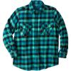 imageKingSize Mens Big ampamp Tall Signature Plaid Flannel ShirtTeal Check