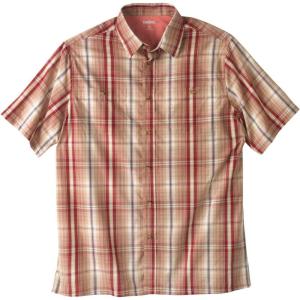 imageKingSize Mens Big ampamp Tall ShortSleeve Plaid Sport ShirtKhaki Plaid