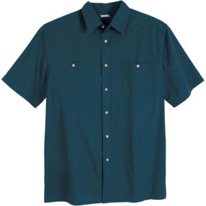 imageKingSize Mens Big ampamp Tall ShortSleeve Pocket Sport ShirtMidnight Teal