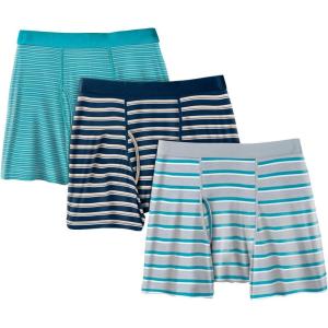imageKingSize Mens Big ampamp Tall Cotton MidLength Briefs 3PackLight Teal Assorted Pack