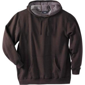 imageKingSize Mens Big ampamp Tall Fleece Pullover HoodieBrown Marl