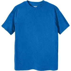 imageKingSize Mens Big ampamp Tall ShrinkLess Lightweight Crewneck TShirtHeather Ultra Blue