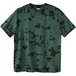 imageKingSize Mens Big ampamp Tall ShrinkLess Lightweight Crewneck TShirtHunter Marble