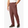 imageKingSize Mens Big ampamp Tall Knockarounds FullElastic Waist PantsCedar Brown