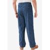 imageKingSize Mens Big ampamp Tall Knockarounds FullElastic Waist PantsIndigo