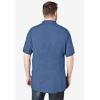 imageKingSize Mens Big ampamp Tall LongerLength ShrinkLess Cotton Polo ShirtHeather Blue