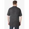 imageKingSize Mens Big ampamp Tall LongerLength ShrinkLess Cotton Polo ShirtHeather Charcoal