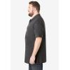 imageKingSize Mens Big ampamp Tall LongerLength ShrinkLess Cotton Polo ShirtHeather Charcoal