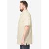 imageKingSize Mens Big ampamp Tall LongerLength ShrinkLess Cotton Polo ShirtHeather Oatmeal