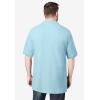 imageKingSize Mens Big ampamp Tall LongerLength ShrinkLess Cotton Polo ShirtIce Blue