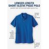imageKingSize Mens Big ampamp Tall LongerLength ShrinkLess Cotton Polo ShirtRich Burgundy