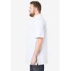 imageKingSize Mens Big ampamp Tall LongerLength ShrinkLess Cotton Polo ShirtWhite