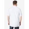 imageKingSize Mens Big ampamp Tall LongerLength ShrinkLess Cotton Polo ShirtWhite