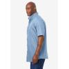 imageKingSize Mens Big ampamp Tall Short Sleeve WrinkleFree Sport ShirtCool Blue Check