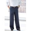 imageKingSize Mens Big ampamp Tall Tall Wide Leg Wrinkle Free Expandable Waist PantBlack