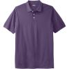 imageKingSize Mens Big ampamp Tall LongerLength ShrinkLess Cotton Polo ShirtVintage Purple
