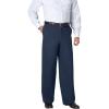 imageKingSize Mens Big ampamp Tall Tall Wide Leg Wrinkle Free Expandable Waist PantNavy