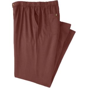 imageKingSize Mens Big ampamp Tall Knockarounds FullElastic Waist PantsCedar Brown